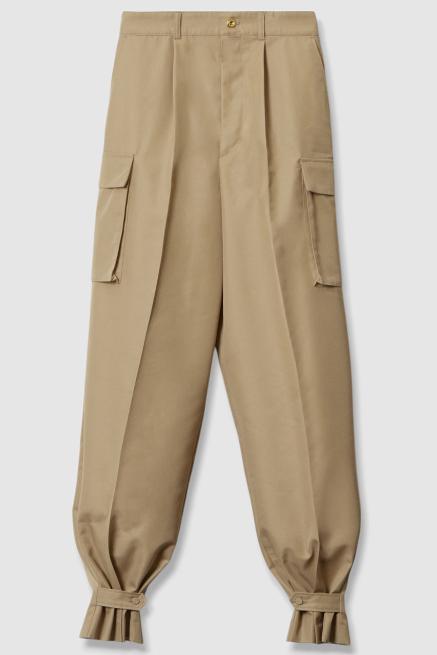 allureville(アルアバイル)｜オーガニックギャバカーゴパンツ/ベージュ