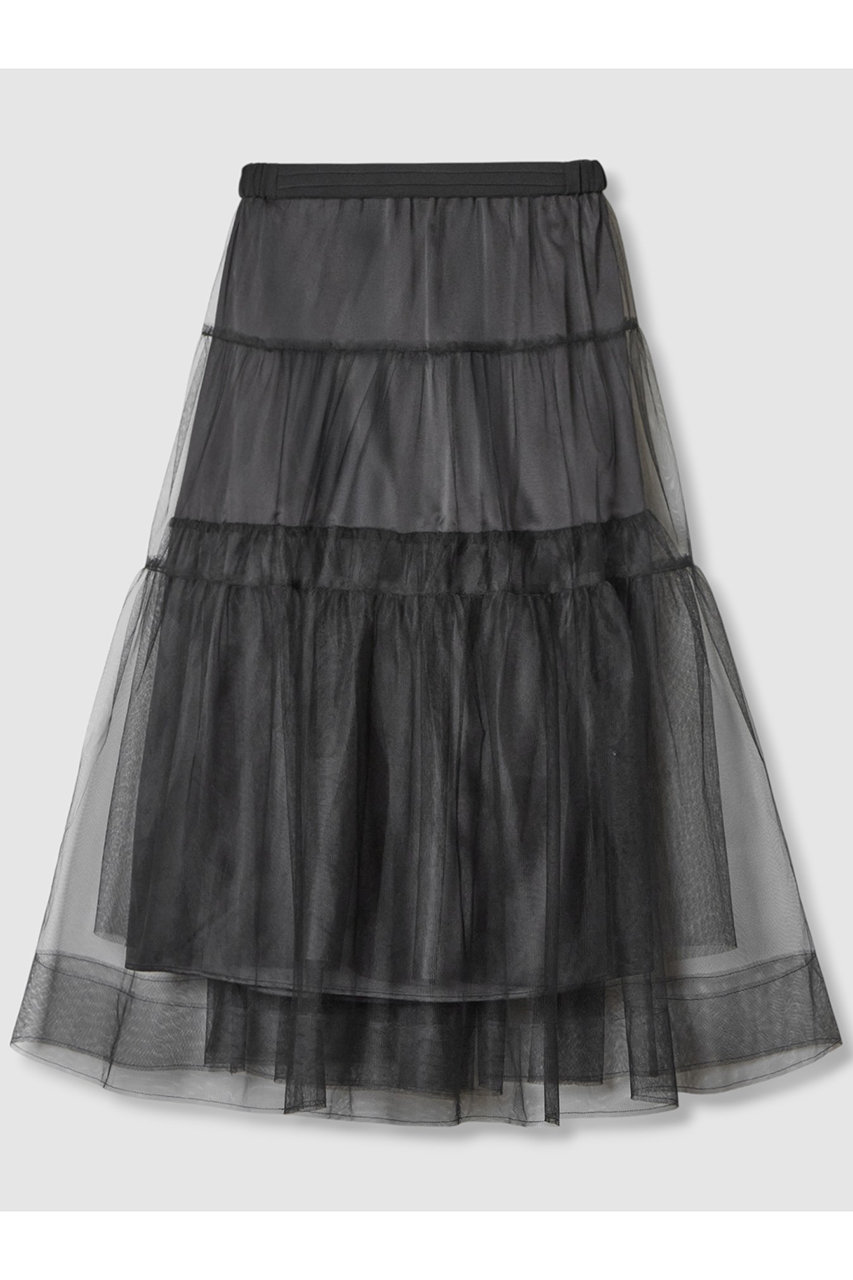 allureville パニエ付きスカート (ブラック, 2) アルアバイル ELLE SHOP allureville パニエ付きスカート (ブラック, 2) アルアバイル ELLE SHOP