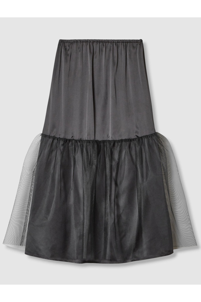 allureville(アルアバイル)｜パニエ付きスカート/ブラック の通販