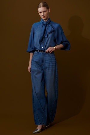 アルアバイル/allurevilleのセミバギーデニムパンツ(110600/110604)