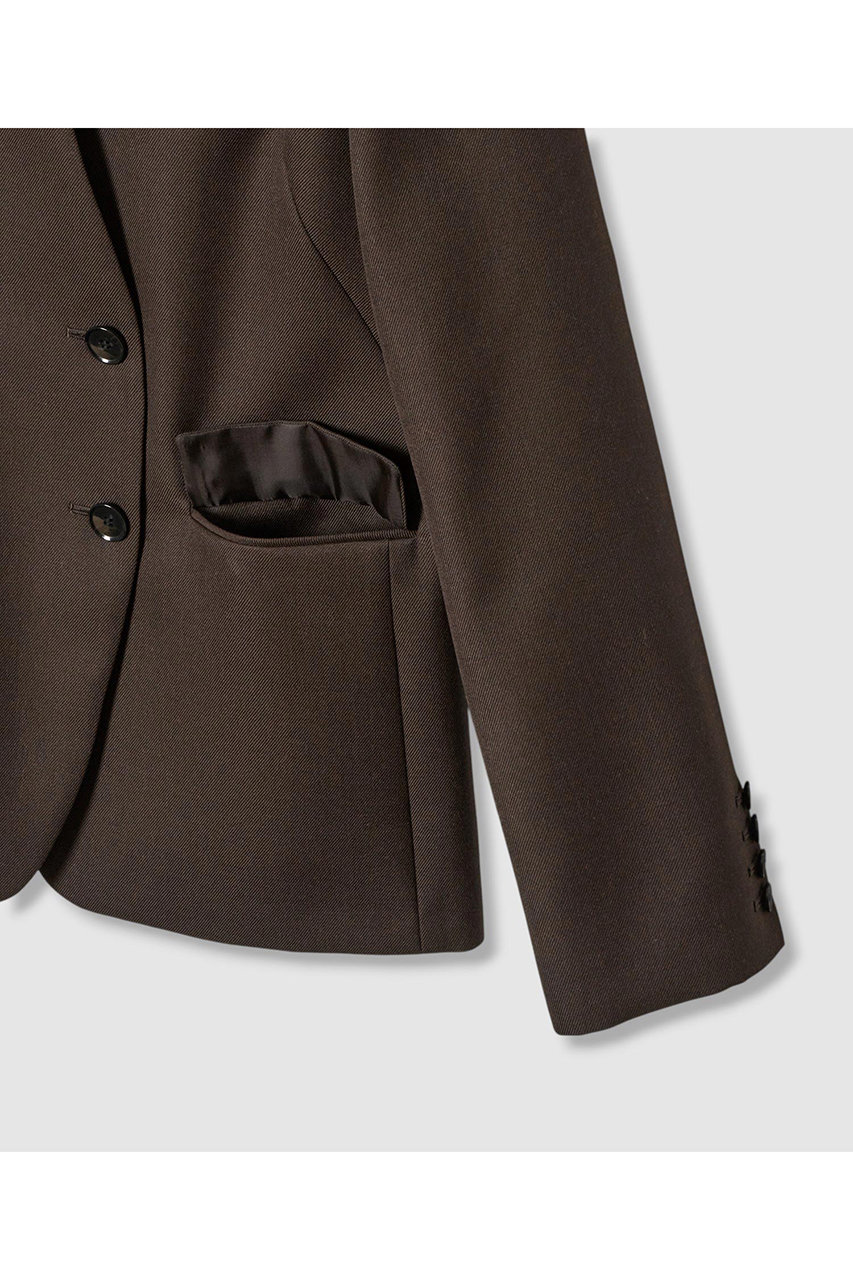 〈8/11-13限定お値下げ〉allureville アルアバイル 麻ジャケット allureville(アルアバイル)｜ウールサージノーカラージャケット