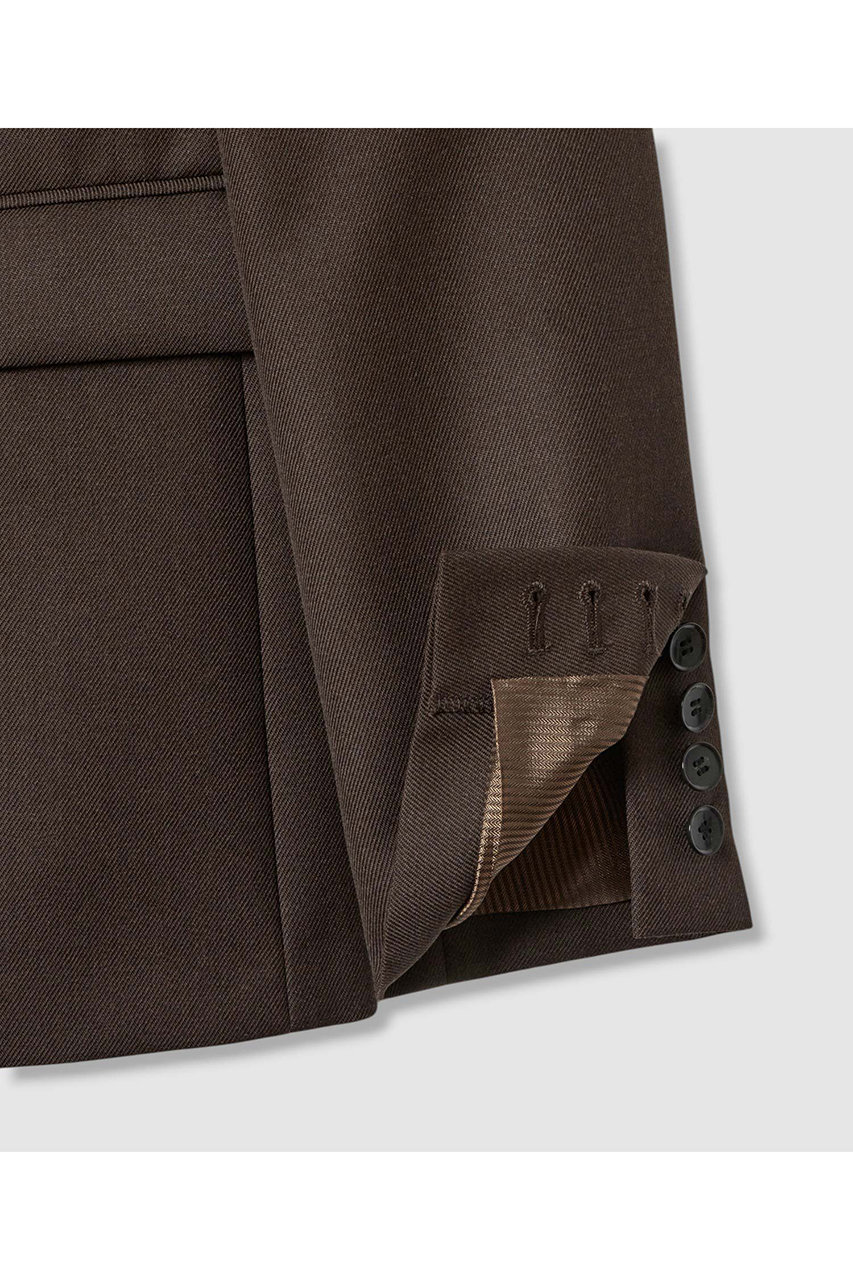 allureville(アルアバイル)｜ウールサージノーカラージャケット