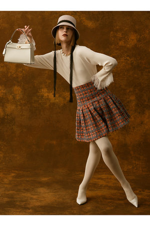 【Loulou Willoughby】BUCOLタックミニスカート