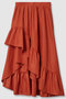 【Loulou Willoughby】レイヤーアシンメトリースカート アルアバイル/allureville レッド