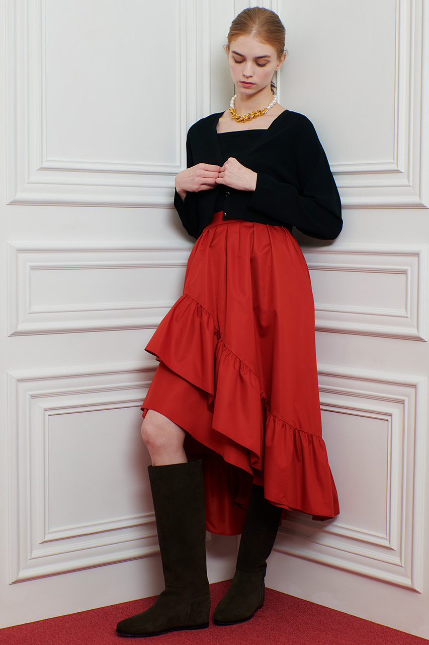 LOULOU WILLOUGHBY 赤ジャケットと黒スカートセット allureville(アルアバイル)｜【Loulou Willoughby】レイヤー