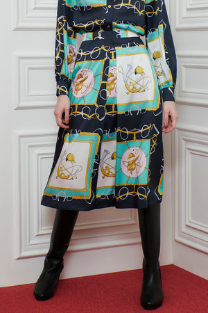 アルアバイル/allurevilleの【Loulou Willoughby】RATTIジョッキープリントスカート(110700/110702)