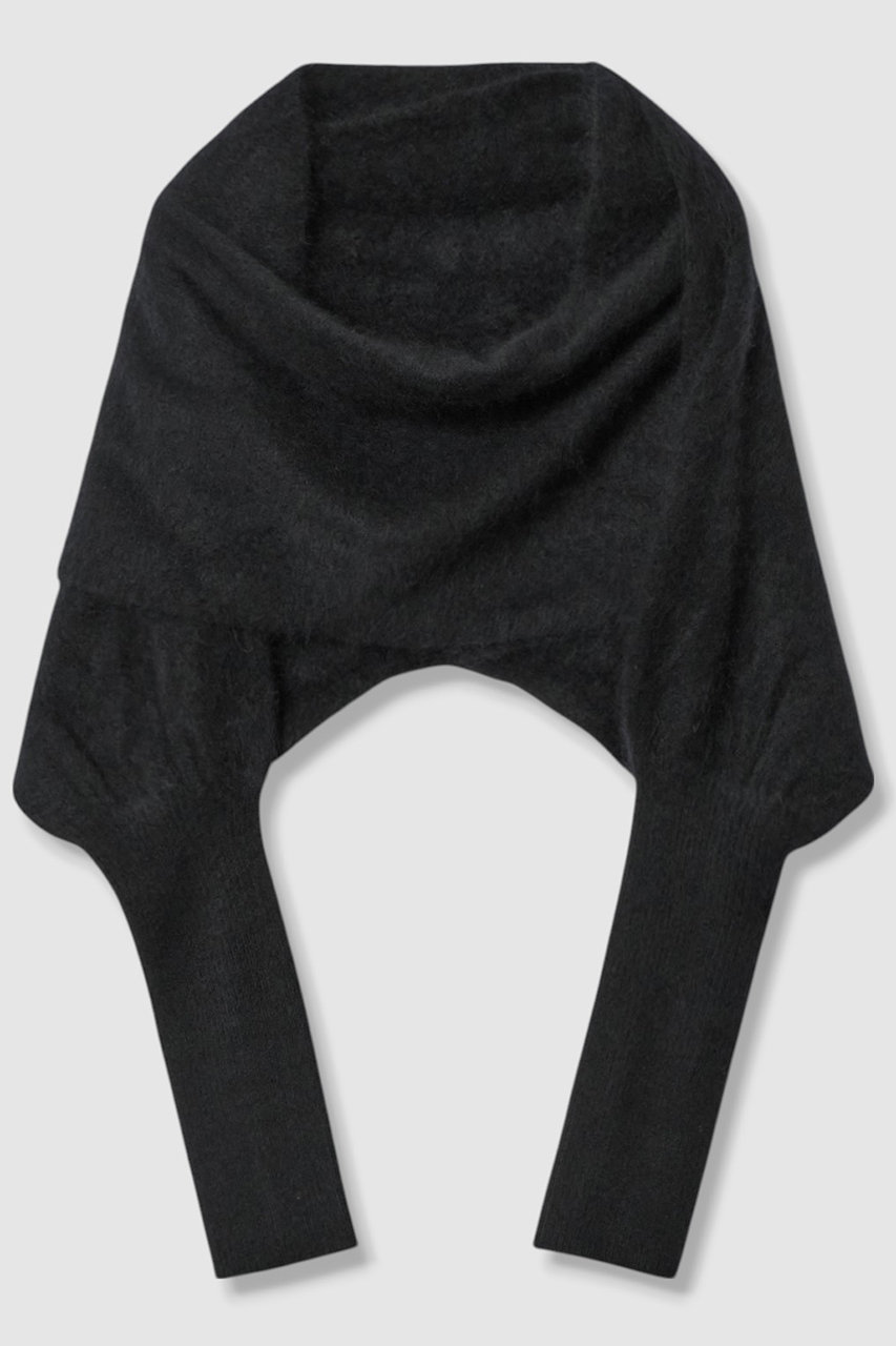 アルアバイル/allurevilleの【Loulou Willoughby】クロスアームニット(ブラック/21252054010-95-770)