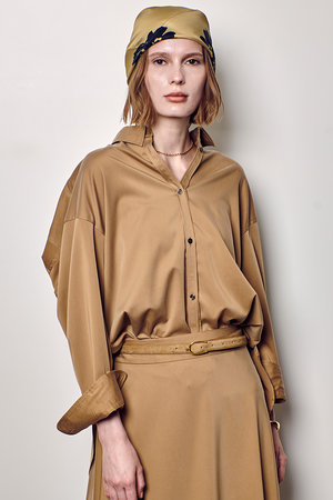 アルアバイル/allurevilleのフィブリルカシュクールシャツ(110400/110403)