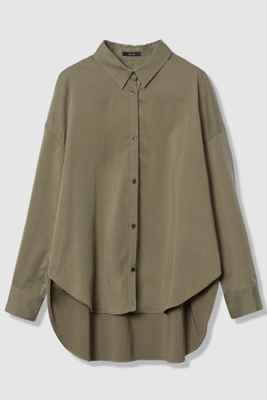 allureville フィブリルカシュクールシャツ (カーキ, 2) アルアバイル ELLE SHOP allureville フィブリルカシュクールシャツ (カーキ, 2) アルアバイル ELLE SHOP