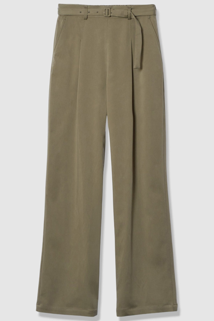 アルアバイル/allurevilleのフィブリルタックパンツ(カーキ/20252012170-76-020)