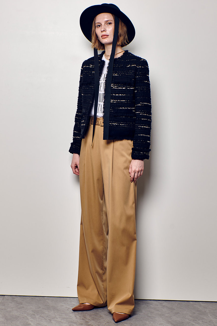 allureville(アルアバイル)｜ジオリカツイードラウンドネック