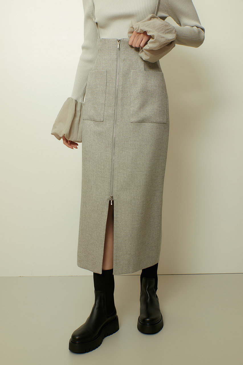 allureville(アルアバイル)｜メランジピンヘッドサススカート/オフ