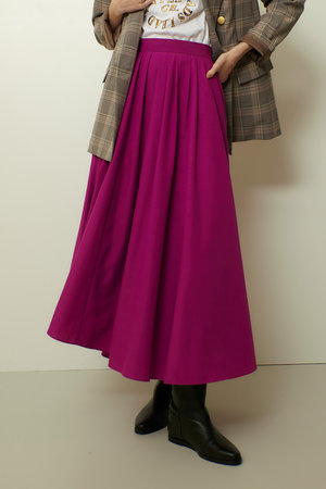 アルアバイル/allurevilleのタイプライターイレギュラーヘムスカート(110700/110703)