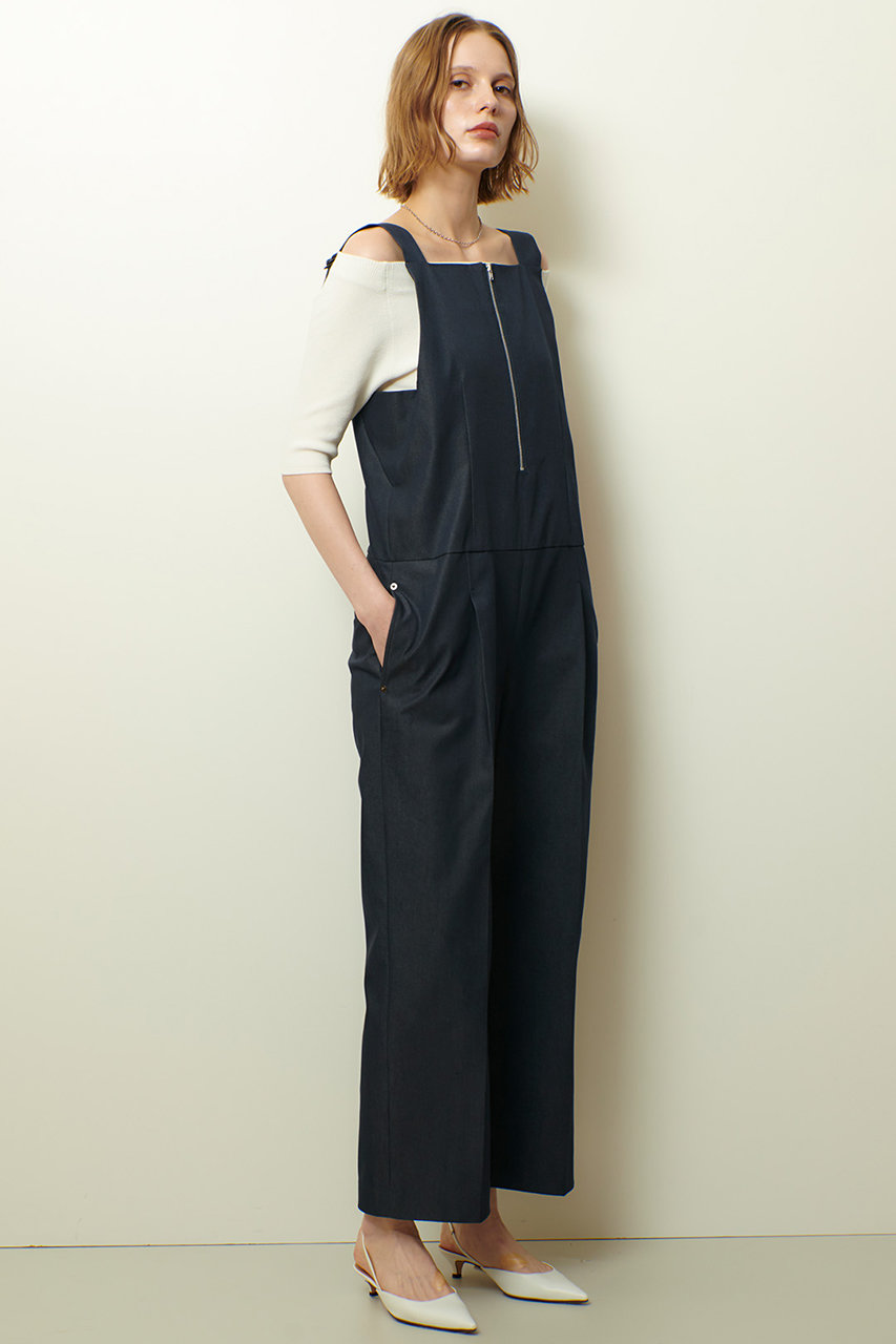 アルアバイル　　ブラックオールインワン allureville（アルアバイル） サロペット オーバーオール Vネック