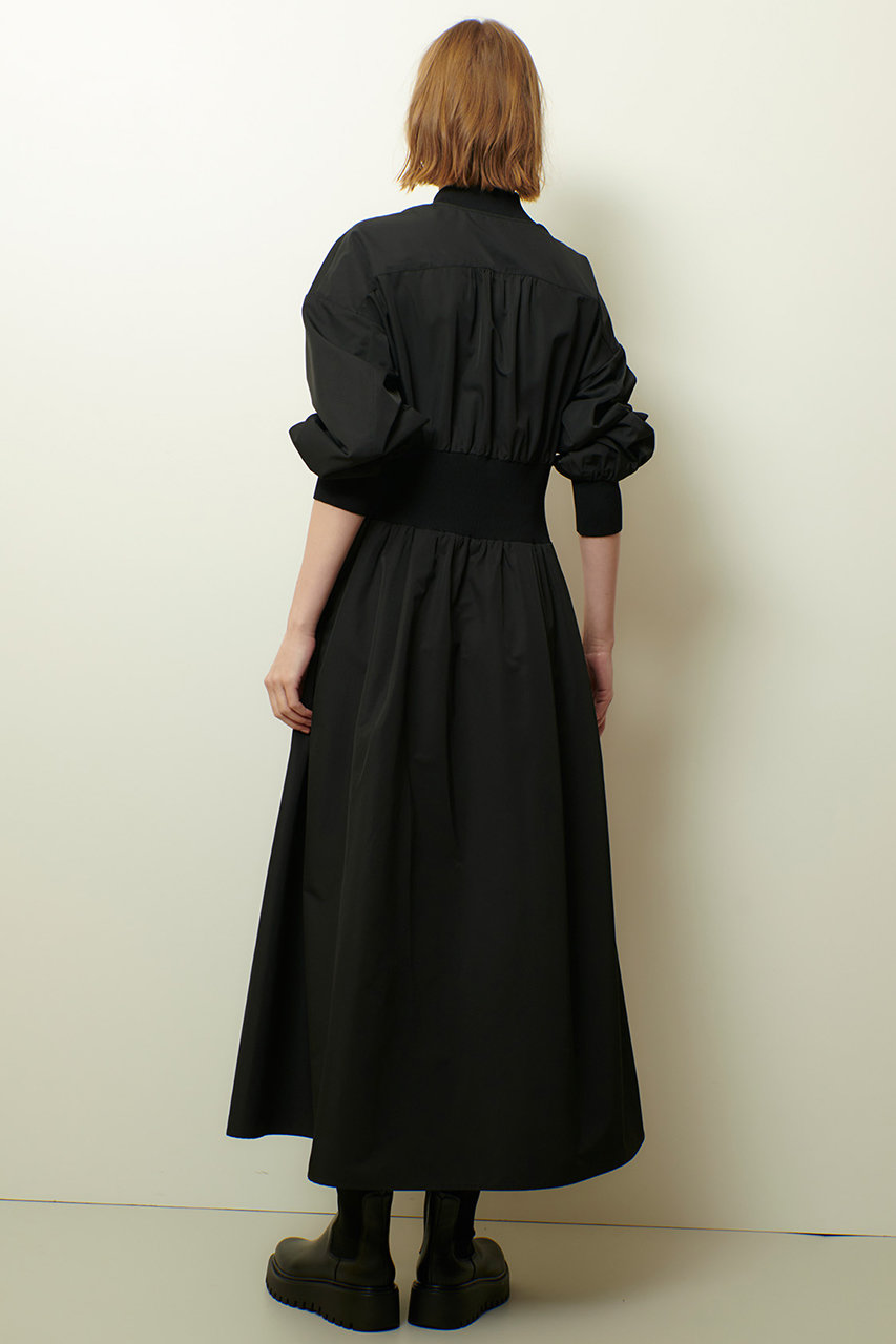 allureville(アルアバイル)｜ボンバーワンピース B/ブラック の通販