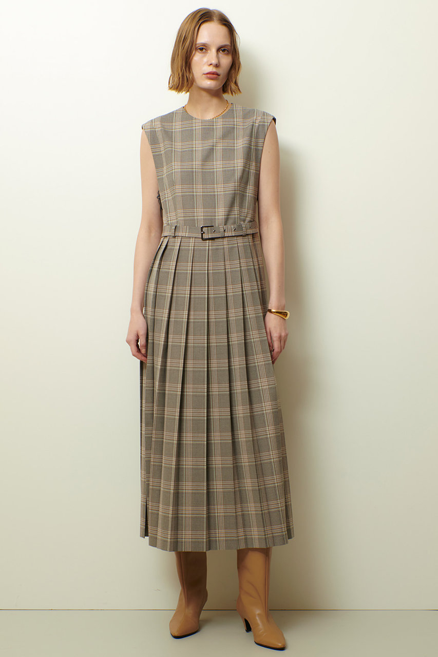 allureville サイドスリットプリーツロングワンピース (ブラウン系, 1) アルアバイル ELLE SHOP allureville サイドスリットプリーツロングワンピース (ブラウン系, 1) アルアバイル ELLE SHOP