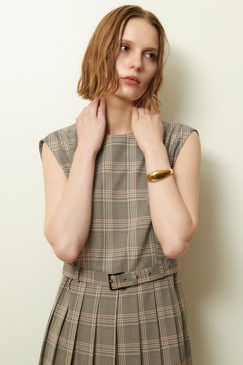 allureville(アルアバイル)｜サイドスリットプリーツロングワンピース