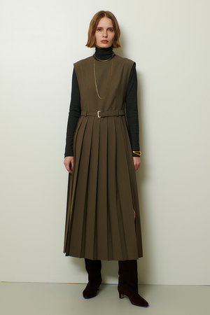 【allureville】アルアバイル 赤 長袖ワンピース Sサイズ ドロストシャツワンピース|allureville OFFICIAL SITE / ONLINE