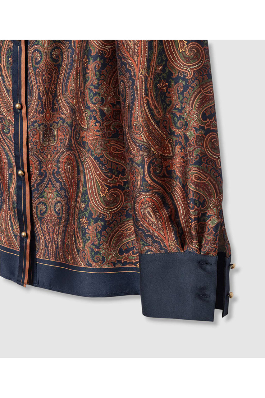 allureville(アルアバイル)｜OFFICINAペイズリープリントブラウス