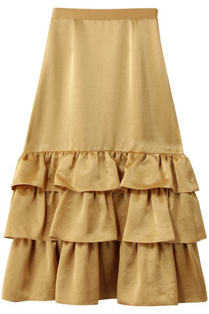 アルアバイル/allurevilleの【LOULOU WILLOUGHBY】トリアセサテンティアードスカート(110700/110703)