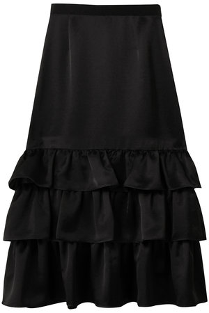 アルアバイル/allurevilleの【LOULOU WILLOUGHBY】トリアセサテンティアードスカート(110700/110703)