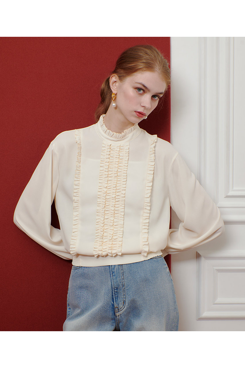 アルアバイル　ルルウィルビー フリルスタンドブラウス ◇【LOULOU WILLOUGHBY】フリルスタンドブラウス|allureville OFFICIAL