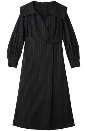 アルアバイル/allurevilleの【LOULOU WILLOUGHBY】W先染めセーラーカラーワンピース(110500/110503)