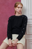【LOULOU WILLOUGHBY】ショルダーレース釦プルオーバー