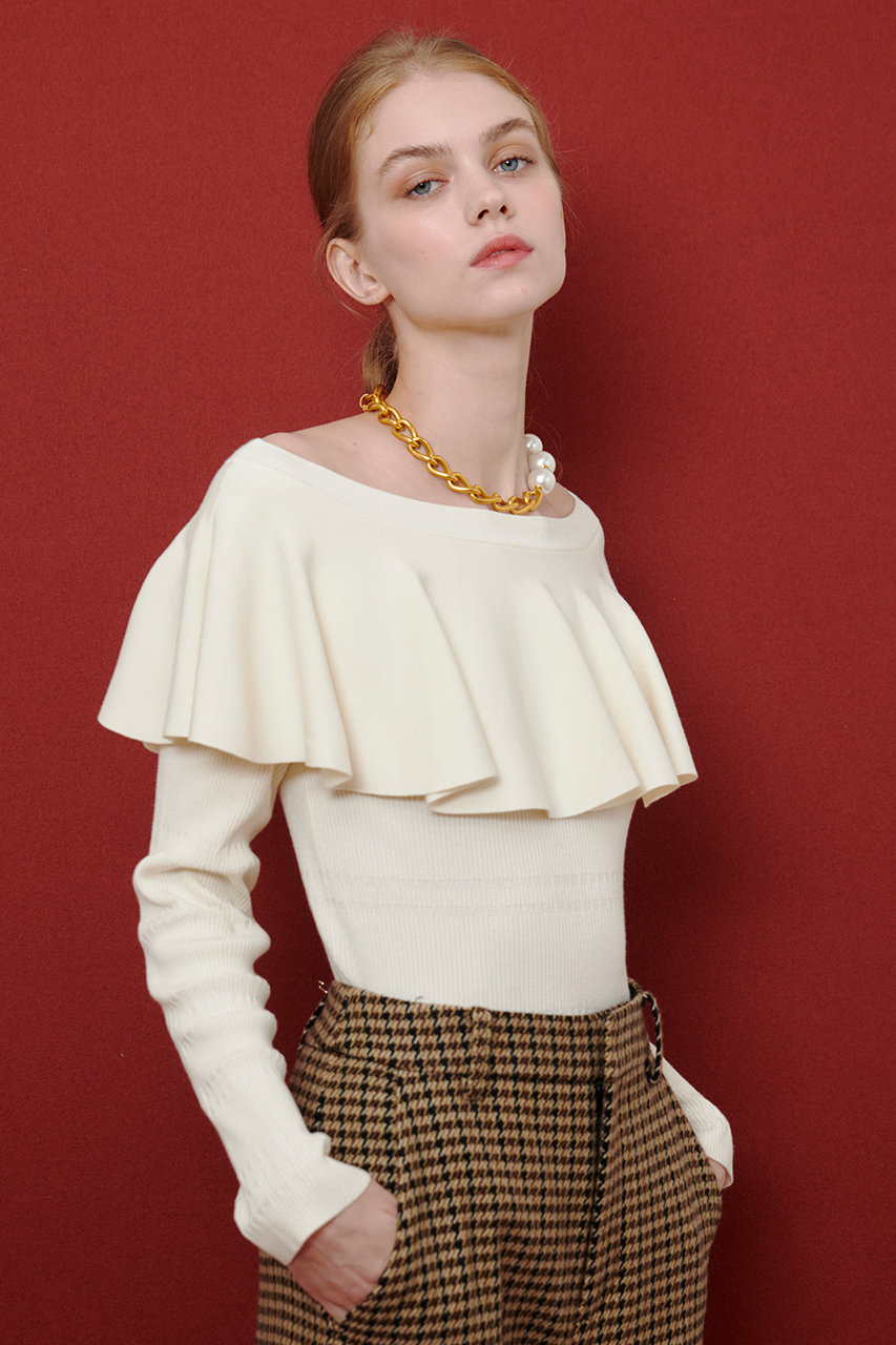 allureville(アルアバイル)｜【LOULOU WILLOUGHBY】ラッフルオフショル