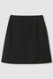【LOULOU WILLOUGHBY】ダブルクロスミニスカート アルアバイル/allureville ブラック