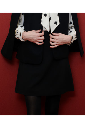 【LOULOU WILLOUGHBY】ダブルクロスミニスカート