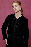 【LOULOU WILLOUGHBY】ベロアキルティングショートジャケット