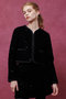 【LOULOU WILLOUGHBY】ベロアキルティングショートジャケット アルアバイル/allureville