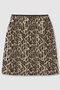 【LOULOU WILLOUGHBY】ARGENTIレオパードジャガードミニスカート アルアバイル/allureville