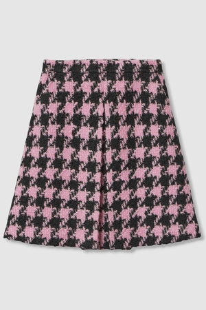 アルアバイル/allurevilleの【LOULOU WILLOUGHBY】ロービング千鳥タックミニスカート(110700/110701)