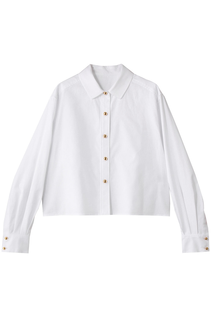 allureville 【LOULOU WILLOUGHBY】クレリックシャツ (ホワイト, 2) アルアバイル ELLE SHOP