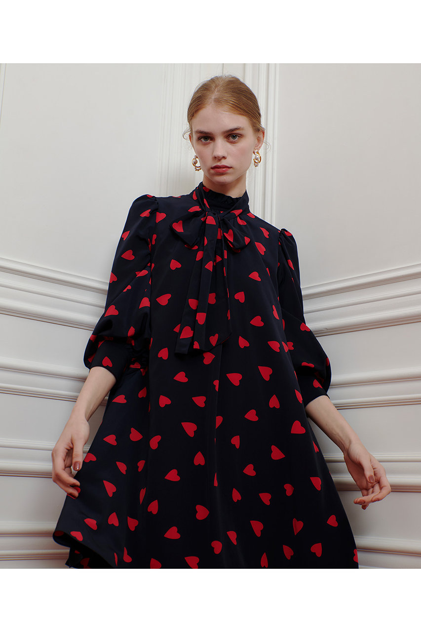 アルアバイル ルルウィルビー ペダルプリントワンピース allureville