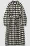 【LOULOU WILLOUGHBY】ロービング千鳥ロングコート アルアバイル/allureville ホワイト系