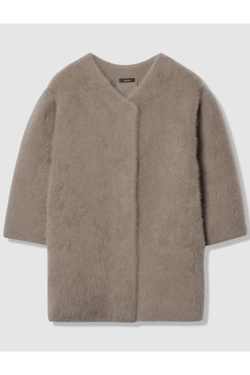 allureville シアリングニットコーディガン (モカ, 2) アルアバイル ELLE SHOP allureville シアリングニットコーディガン (モカ, 2) アルアバイル ELLE SHOP