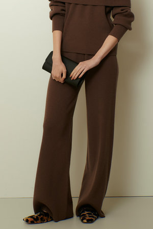 アルアバイル/allurevilleのウールリブニットパンツ(110600/110601)