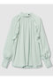 フリルスリーブブラウス アルアバイル/allureville ミントグリーン