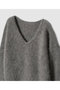 カシミヤブレンドファー加工Vプルオーバー アルアバイル/allureville