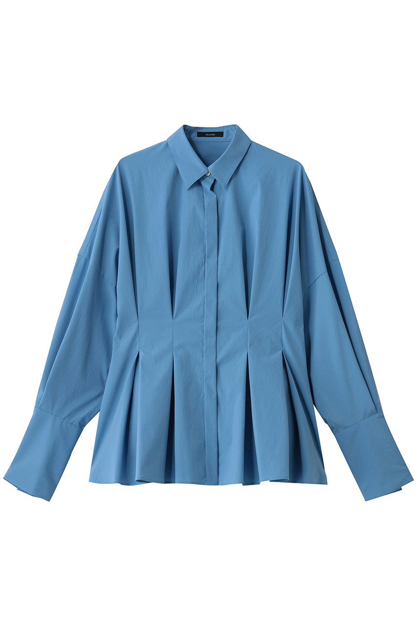 アルアバイル/allurevilleのフレアカフスタックブラウス(ブルー/20252013140-65-020)