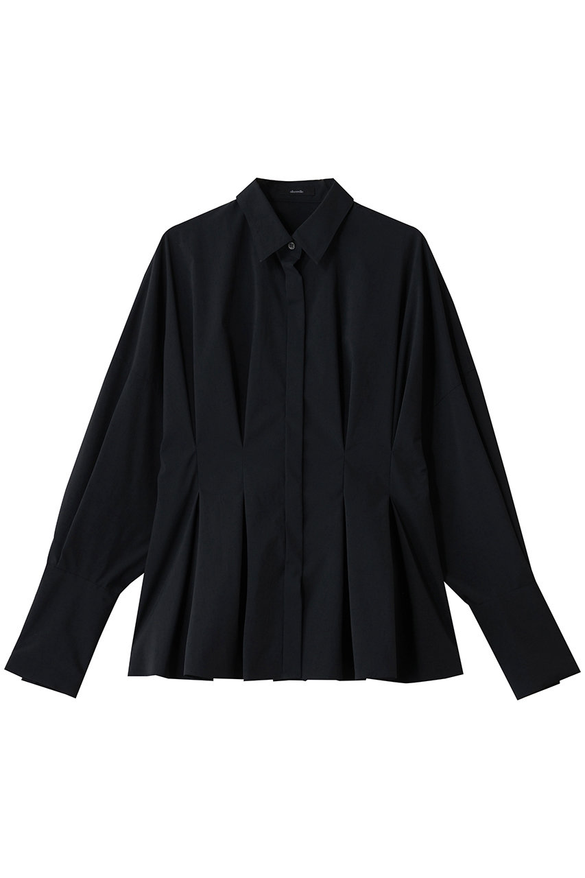 アルアバイル/allurevilleのフレアカフスタックブラウス(ネイビー/20252013140-65-020)