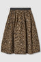 MILIORレオパードスカート アルアバイル/allureville ブラウン