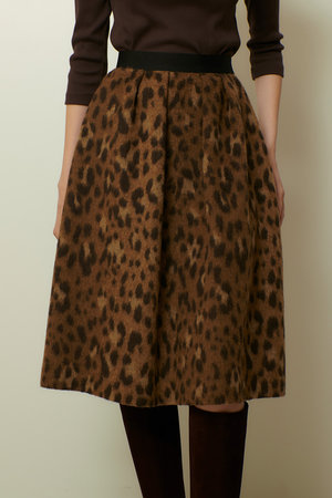 アルアバイル/allurevilleのMILIORレオパードスカート(110700/110702)