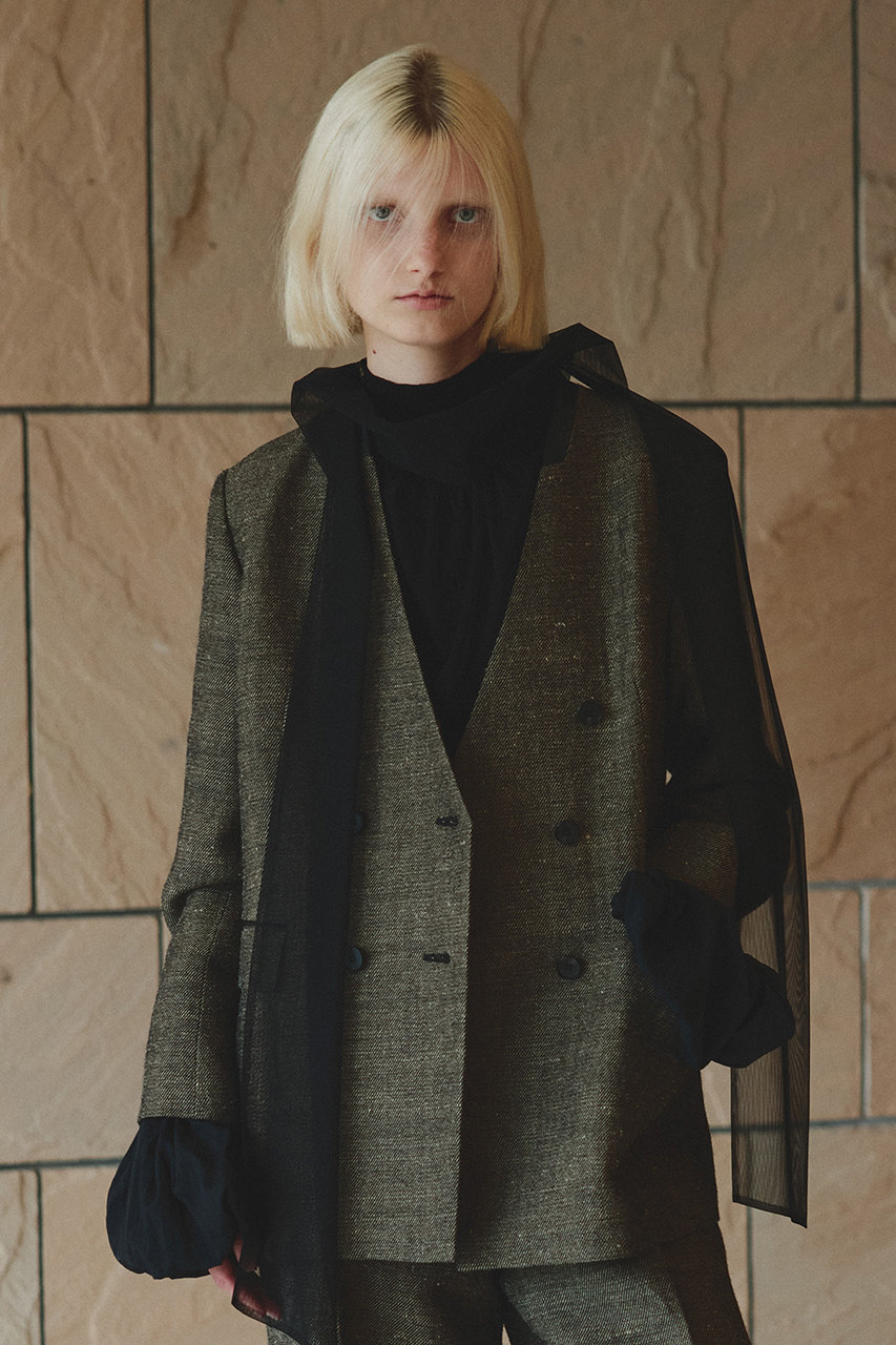 allureville(アルアバイル)｜ツイーディーダブルブレストジャケット