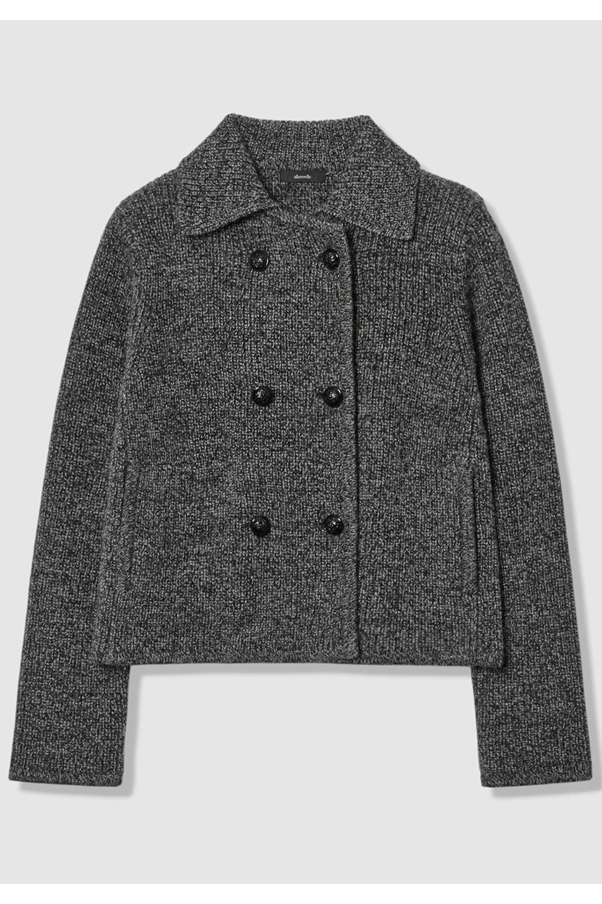 片畦ニットジャケット