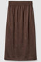 フェイクスエードスカート アルアバイル/allureville ブラウン