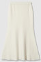 ウールWフェイスナローマーメイドスカート アルアバイル/allureville オフホワイト